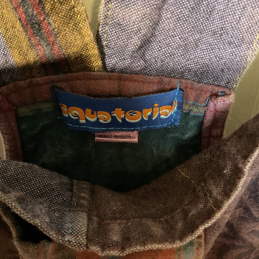 Boho Patchwork Multicolored Overalls - image 7